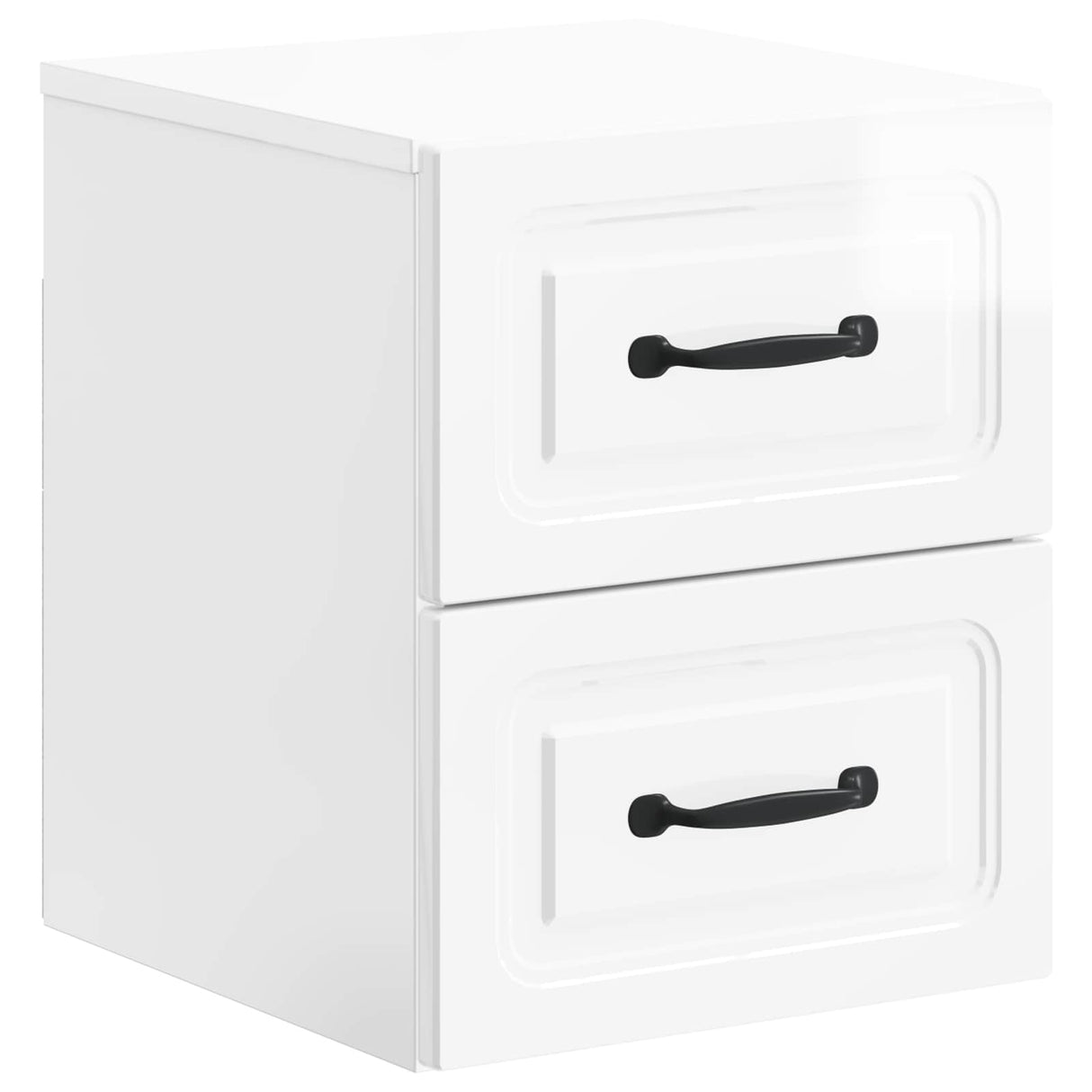 vidaXL Muurbevestigde Nachttafel Wit 34,5 x 33 x 40 cm Bewerkt hout