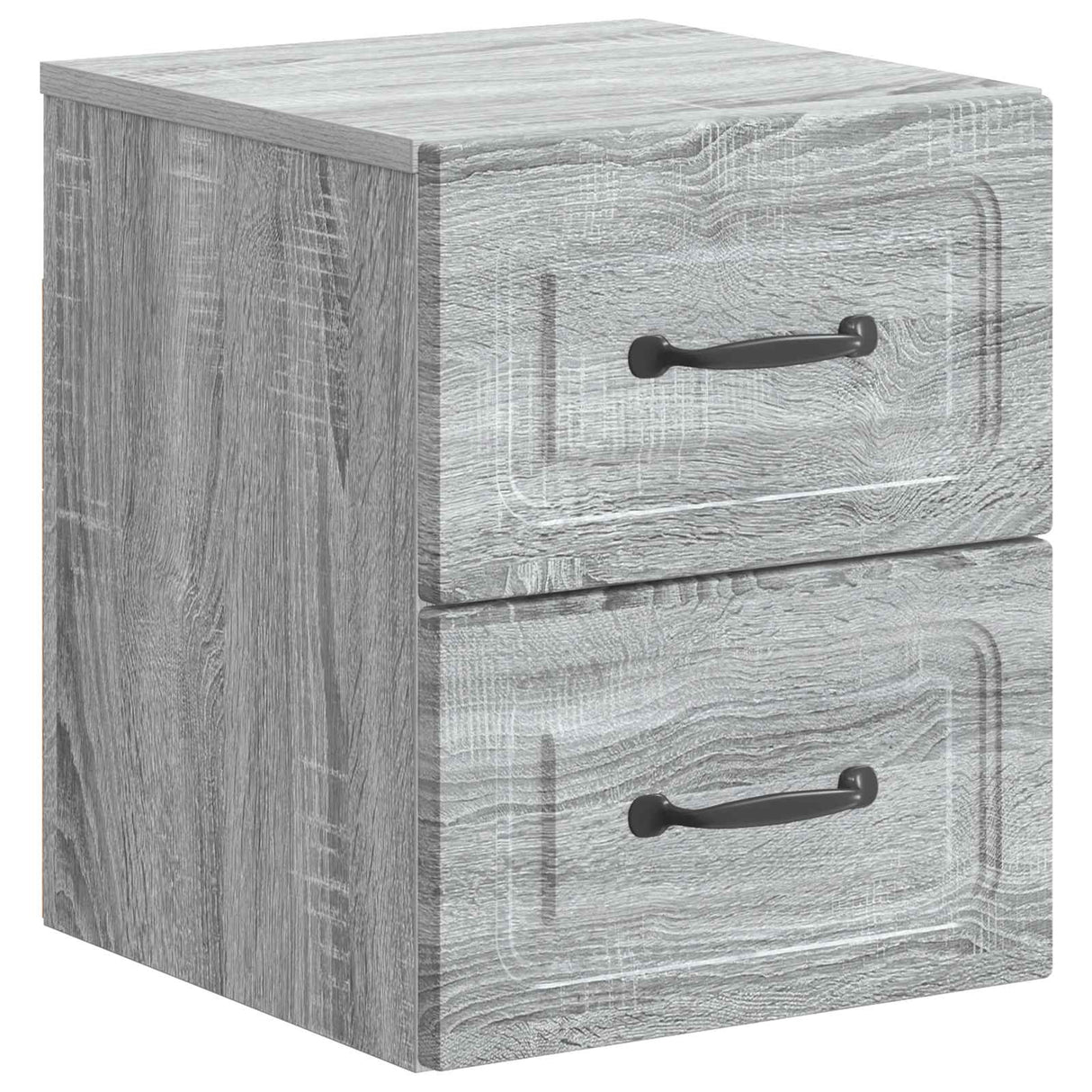 vidaXL Muurbevestigde Nachttafel Wit 34,5 x 33 x 40 cm Bewerkt hout