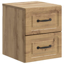 vidaXL Muurbevestigde Nachttafel Wit 34,5 x 33 x 40 cm Bewerkt hout