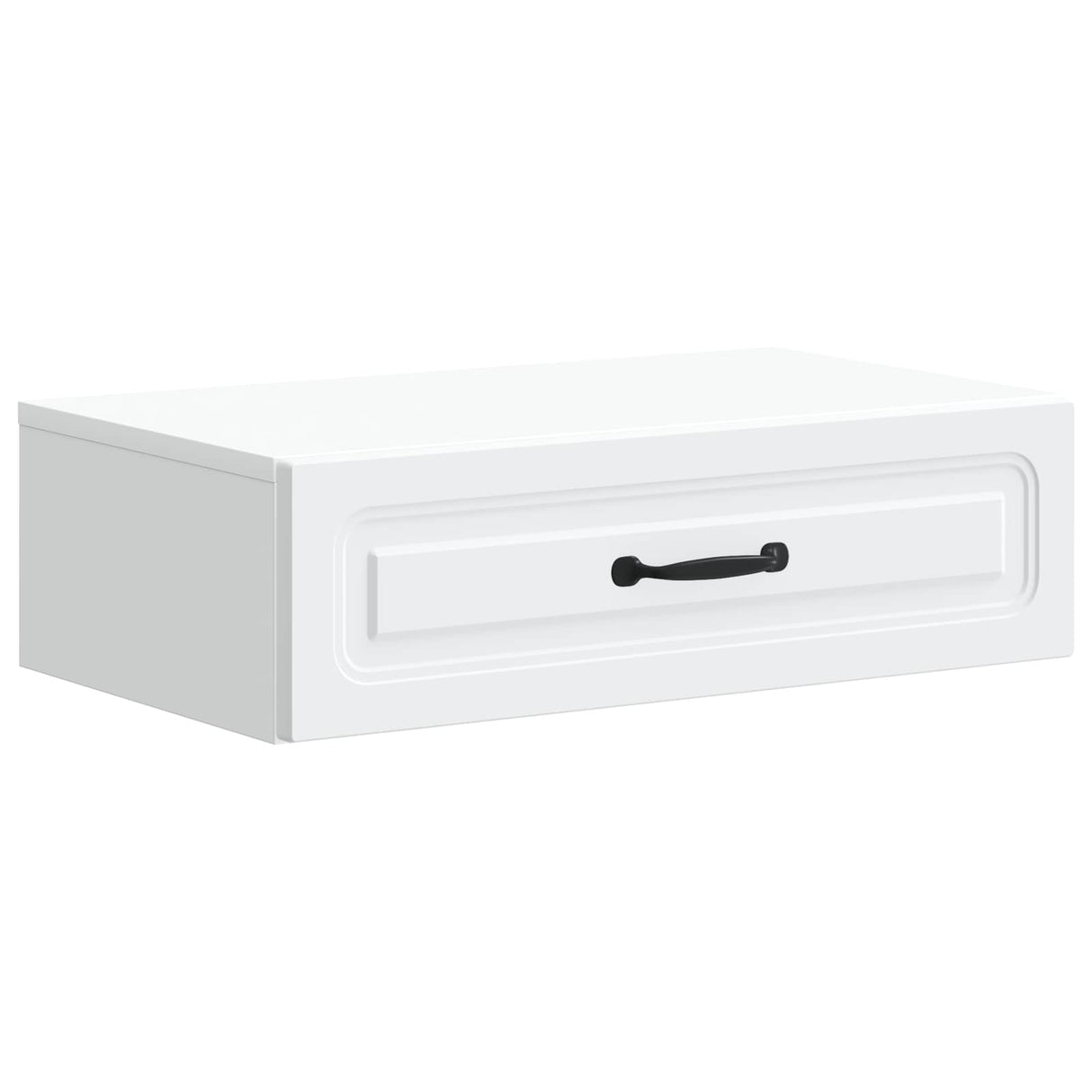 vidaXL Wall-Mounted Side Table White 59x34.5x17 cm Engineered Wood