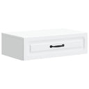 vidaXL Wall-Mounted Side Table White 59x34.5x17 cm Engineered Wood