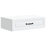vidaXL Wall-Mounted Side Table White 59x34.5x17 cm Engineered Wood