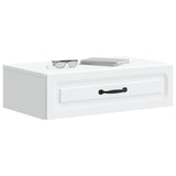 vidaXL Wall-Mounted Side Table White 59x34.5x17 cm Engineered Wood