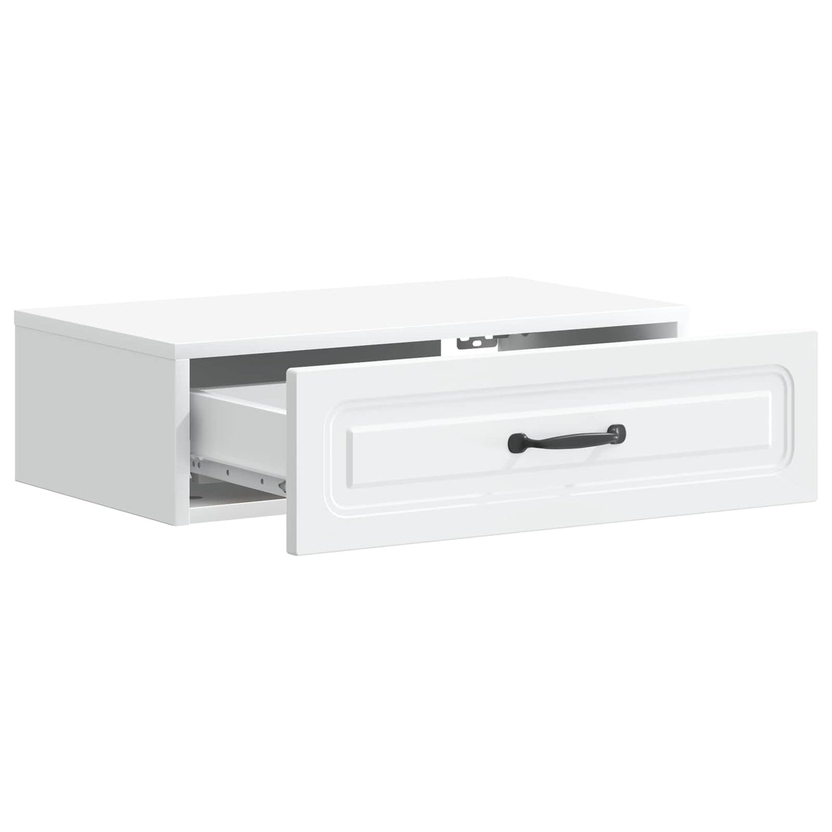 vidaXL Wall-Mounted Side Table White 59x34.5x17 cm Engineered Wood