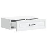 vidaXL Wall-Mounted Side Table White 59x34.5x17 cm Engineered Wood