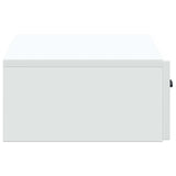 vidaXL Wall-Mounted Side Table White 59x34.5x17 cm Engineered Wood