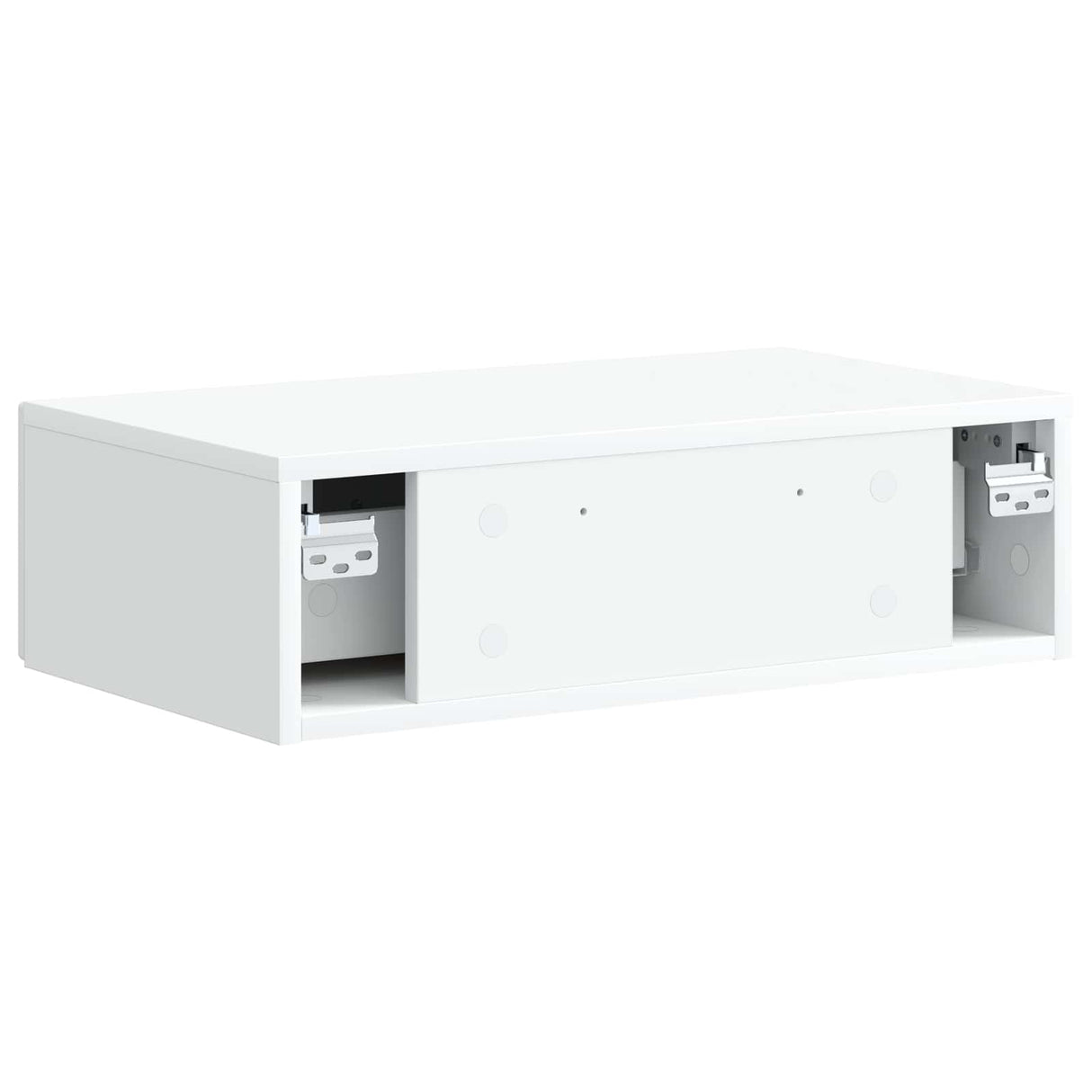 vidaXL Wall-Mounted Side Table White 59x34.5x17 cm Engineered Wood