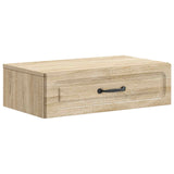 vidaXL Wall-Mounted Side Table White 59x34.5x17 cm Engineered Wood