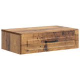 vidaXL Wall-Mounted Side Table White 59x34.5x17 cm Engineered Wood