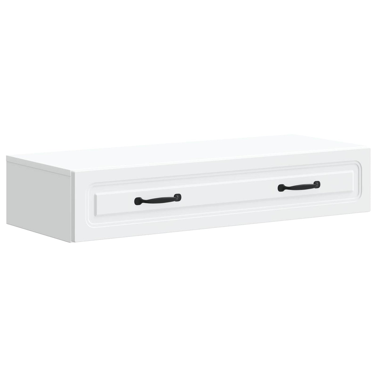vidaXL Wall-Mounted Side Table White 59x34.5x17 cm Engineered Wood