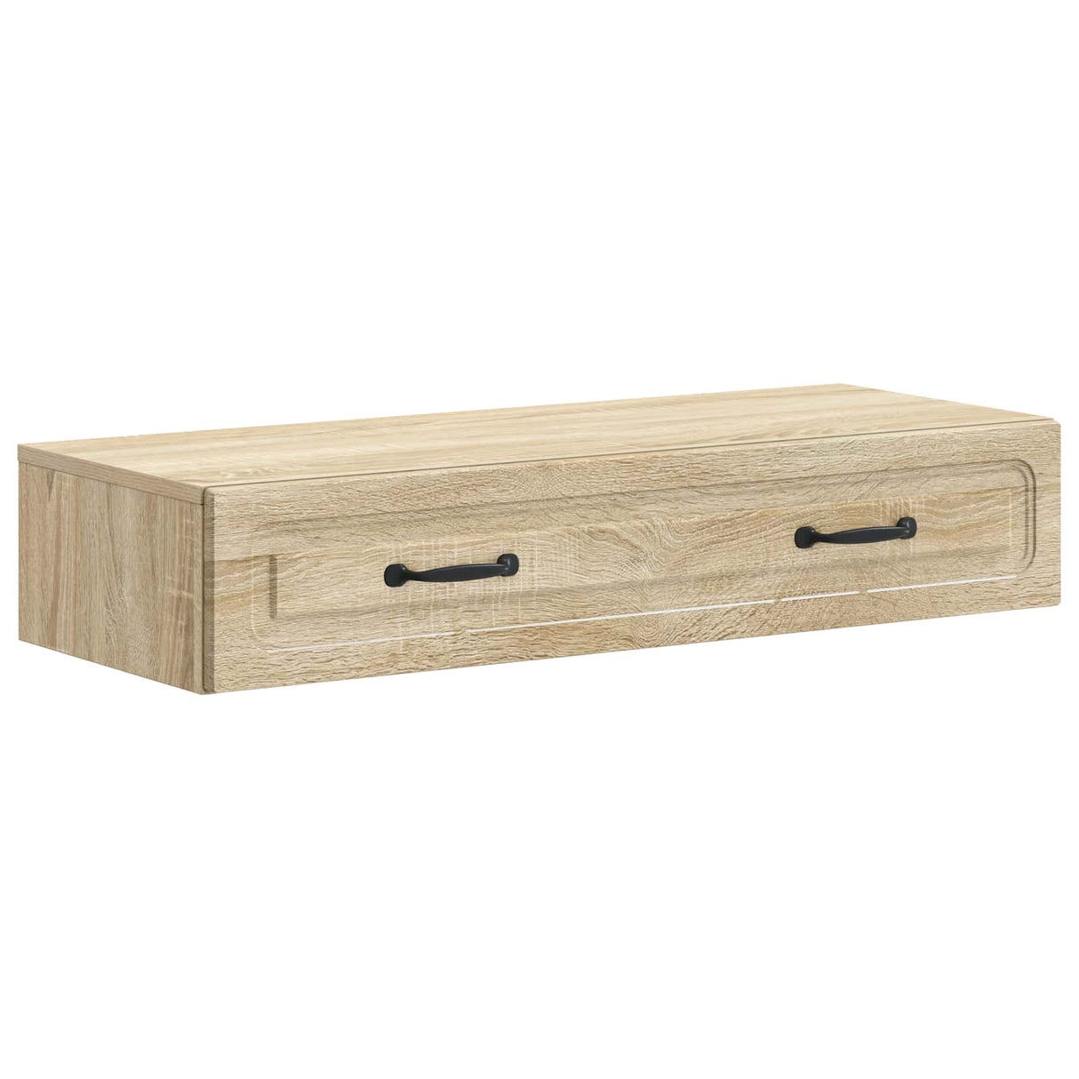 vidaXL Wall-Mounted Side Table White 59x34.5x17 cm Engineered Wood