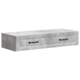 vidaXL Wall-Mounted Side Table White 59x34.5x17 cm Engineered Wood