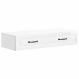vidaXL Wall-Mounted Side Table White 59x34.5x17 cm Engineered Wood