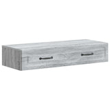 vidaXL Wall-Mounted Side Table White 59x34.5x17 cm Engineered Wood