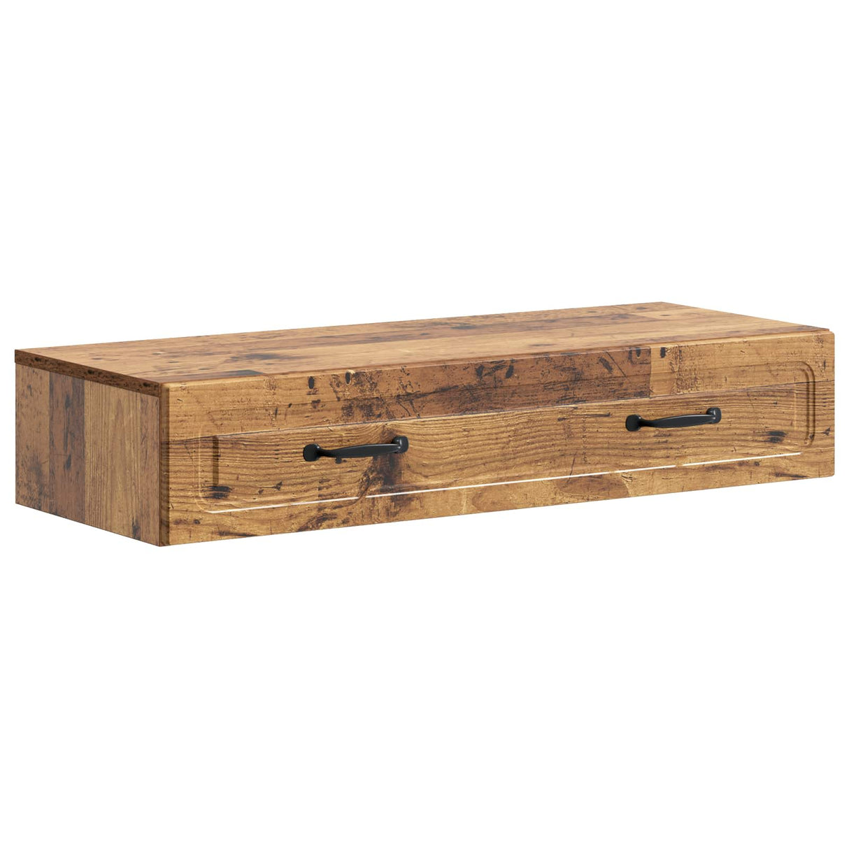 vidaXL Wall-Mounted Side Table White 59x34.5x17 cm Engineered Wood