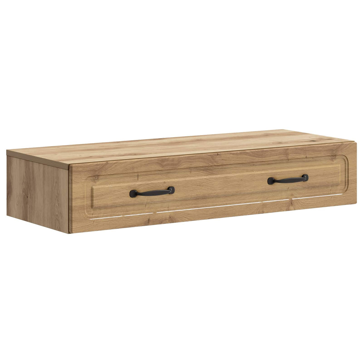 vidaXL Wall-Mounted Side Table White 59x34.5x17 cm Engineered Wood