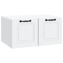 vidaXL Wandmontage TV-kast Zwart 59,5 x 41 x 30 cm Bewerkt hout