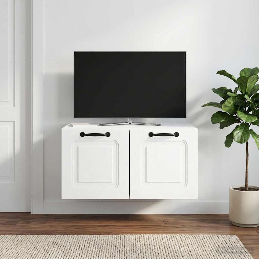vidaXL Wandmontage TV-kast Zwart 59,5 x 41 x 30 cm Bewerkt hout