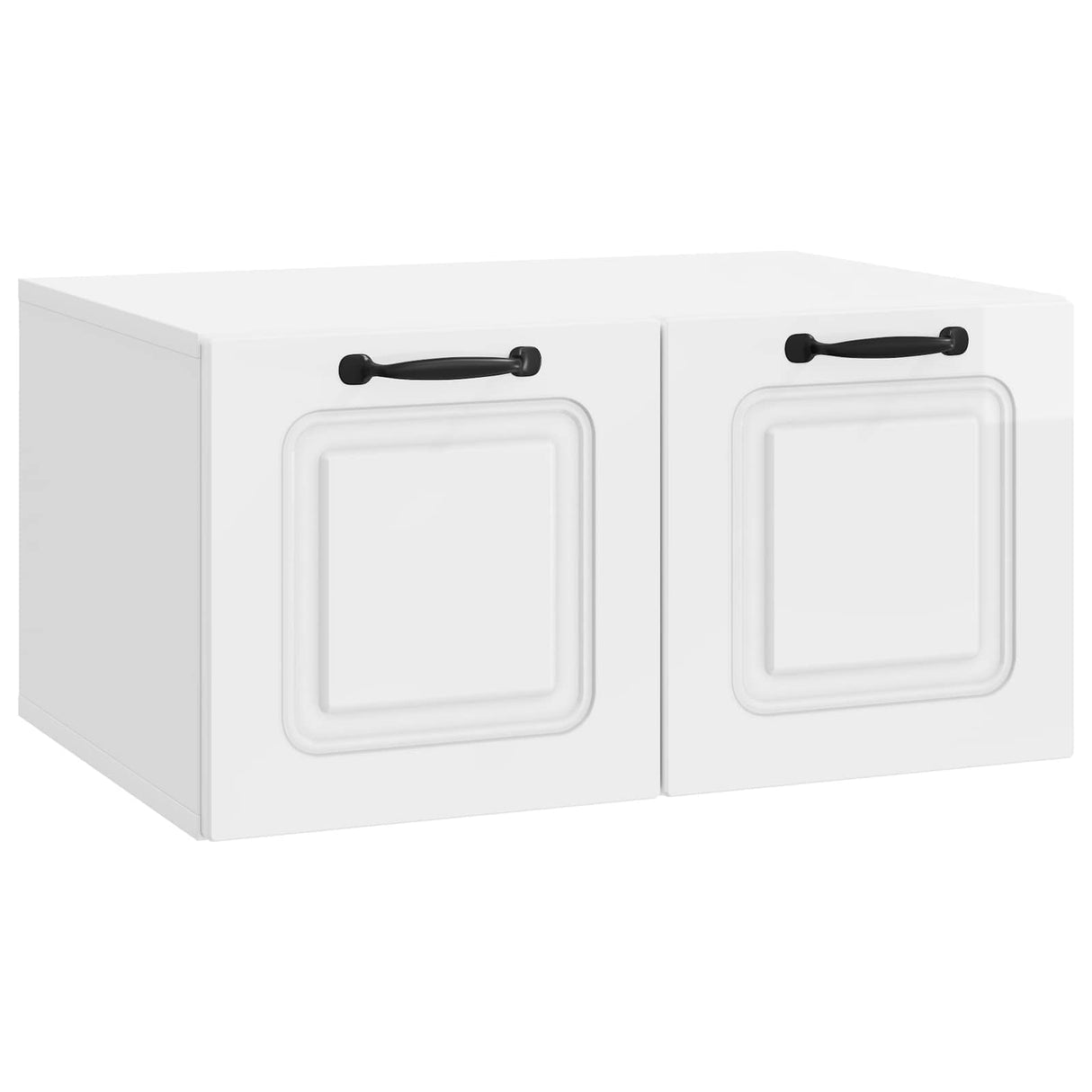 vidaXL Wandmontage TV-kast Zwart 59,5 x 41 x 30 cm Bewerkt hout