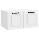 vidaXL Wandmontage TV-kast Zwart 59,5 x 41 x 30 cm Bewerkt hout