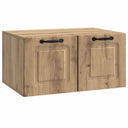 vidaXL Wandmontage TV-kast Zwart 59,5 x 41 x 30 cm Bewerkt hout