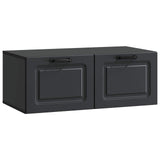vidaXL Wandmontage TV-kast Zwart 59,5 x 41 x 30 cm Bewerkt hout