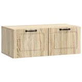 vidaXL Wandmontage TV-kast Zwart 59,5 x 41 x 30 cm Bewerkt hout