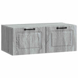 vidaXL Wandmontage TV-kast Zwart 59,5 x 41 x 30 cm Bewerkt hout