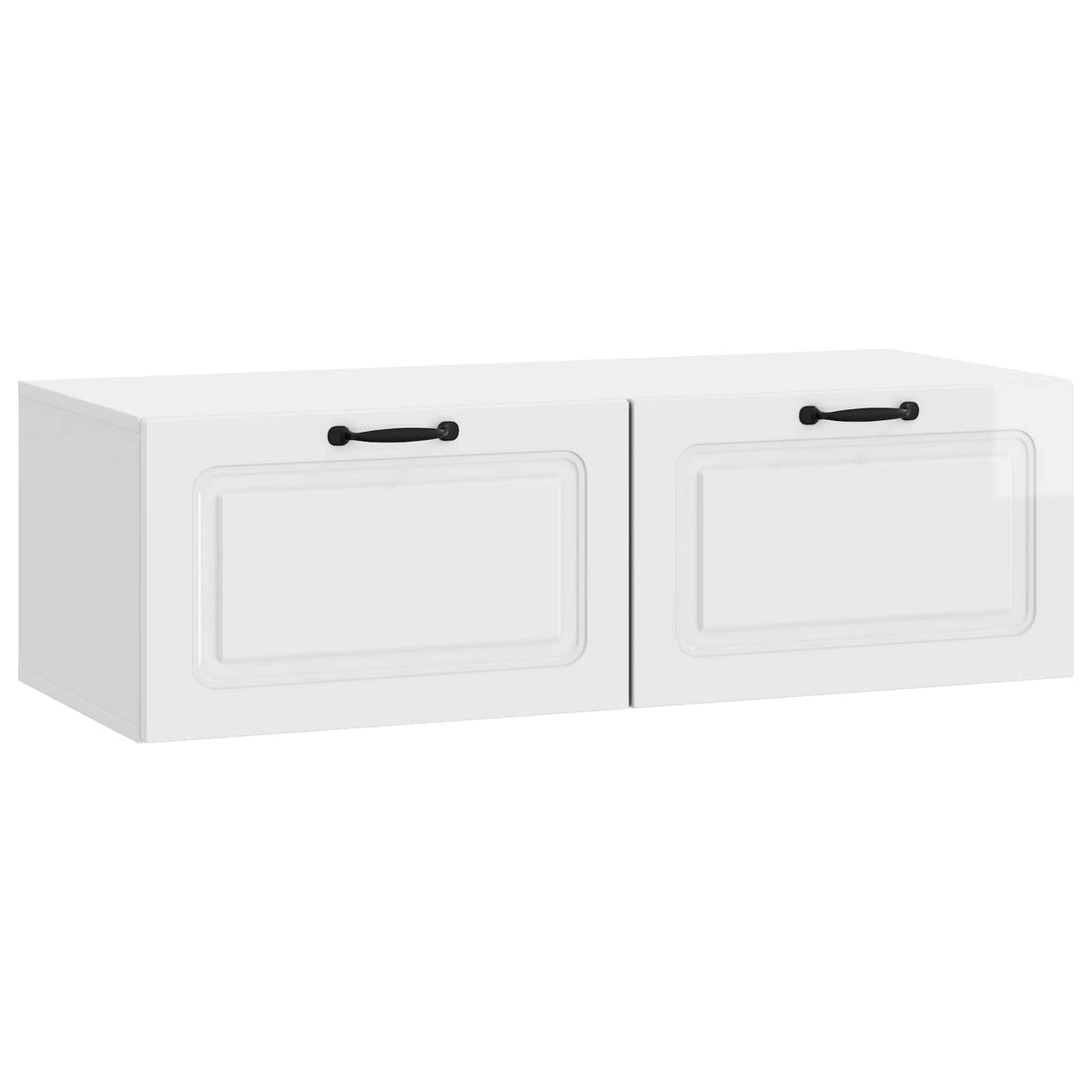 vidaXL Wandmontage TV-kast Zwart 59,5 x 41 x 30 cm Bewerkt hout
