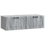 vidaXL Wandmontage TV-kast Zwart 59,5 x 41 x 30 cm Bewerkt hout