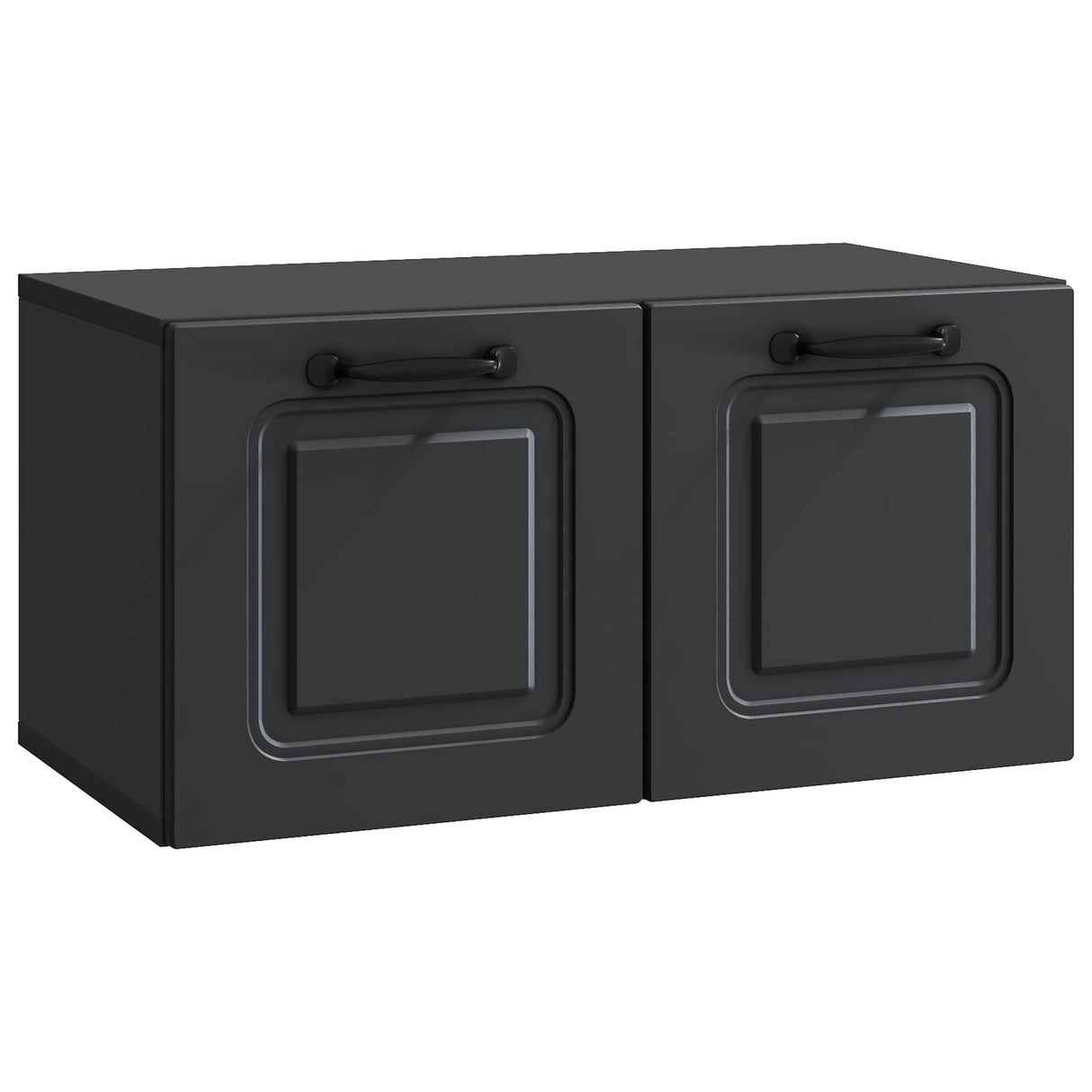 vidaXL Wandmontage TV-kast Zwart 59,5 x 41 x 30 cm Bewerkt hout