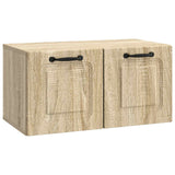vidaXL Wandmontage TV-kast Zwart 59,5 x 41 x 30 cm Bewerkt hout