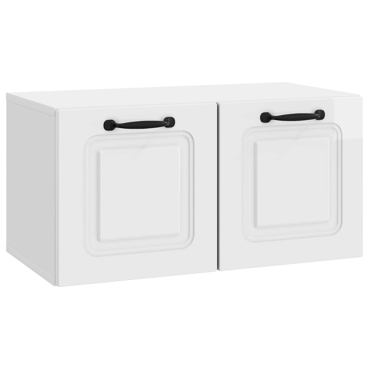 vidaXL Wandmontage TV-kast Zwart 59,5 x 41 x 30 cm Bewerkt hout