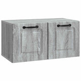 vidaXL Wandmontage TV-kast Zwart 59,5 x 41 x 30 cm Bewerkt hout