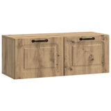 vidaXL Wandmontage TV-kast Zwart 59,5 x 41 x 30 cm Bewerkt hout