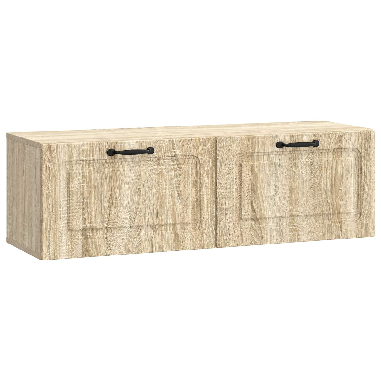 vidaXL Wandmontage TV-kast Zwart 59,5 x 41 x 30 cm Bewerkt hout