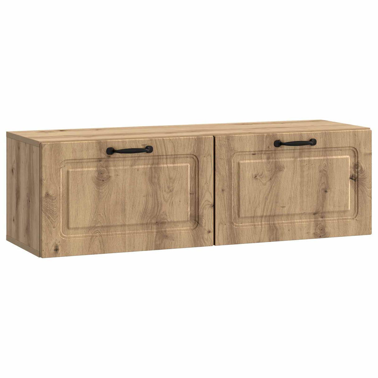 vidaXL Wandmontage TV-kast Zwart 59,5 x 41 x 30 cm Bewerkt hout