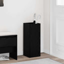 vidaXL Opslaghaak & Rek Zwart Eiken 25 x 24,5 x 64 cm Bewerkt hout