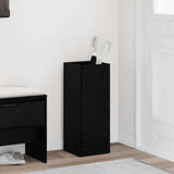 vidaXL Opslaghaak & Rek Zwart Eiken 25 x 24,5 x 64 cm Bewerkt hout