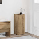 vidaXL Opslaghaak & Rek Zwart Eiken 25 x 24,5 x 64 cm Bewerkt hout