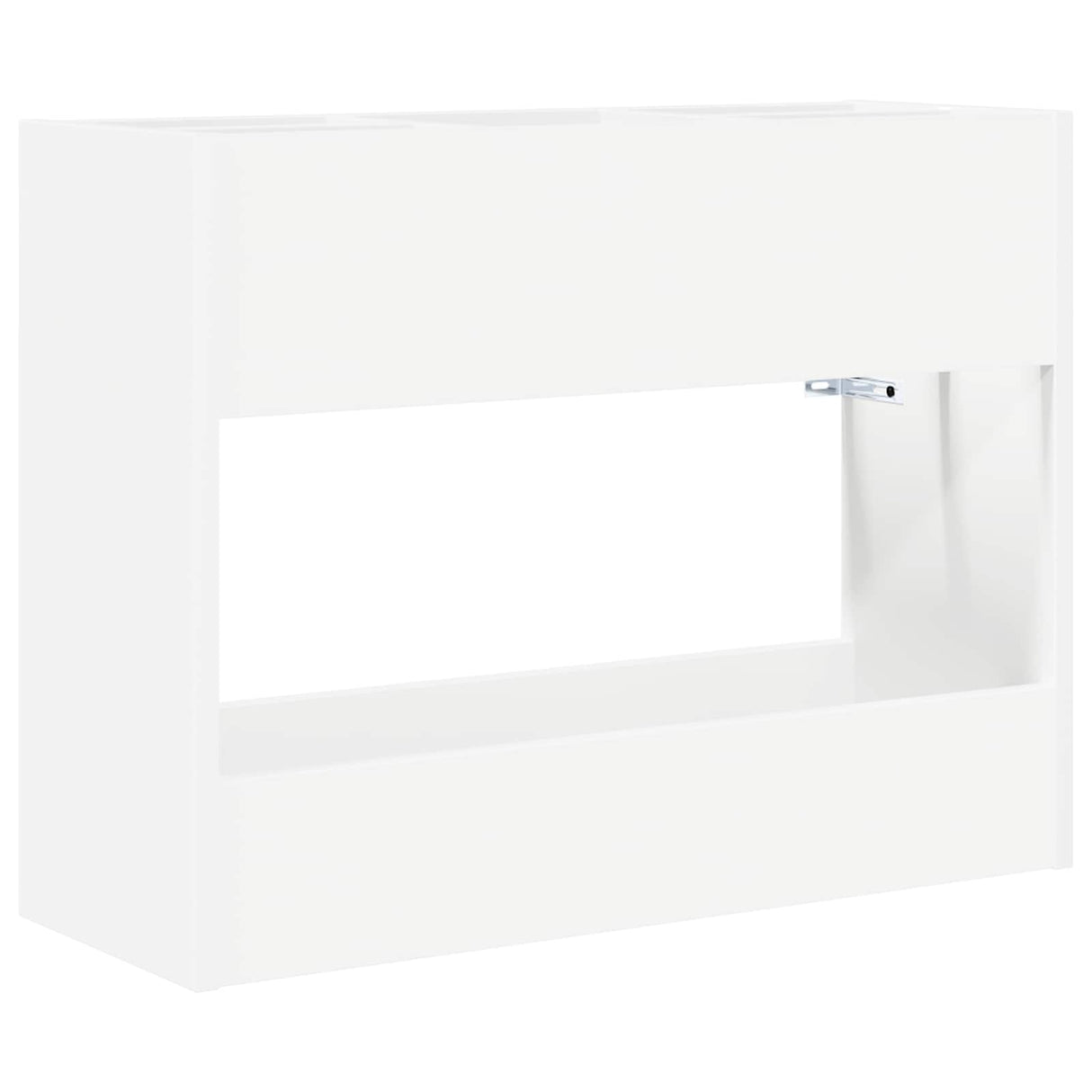 vidaXL Opslaghaak & Rek met opslag Wit 65 x 24 x 50 cm Bewerkt hout