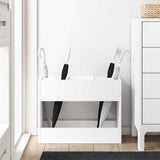 vidaXL Opslaghaak & Rek met opslag Wit 65 x 24 x 50 cm Bewerkt hout