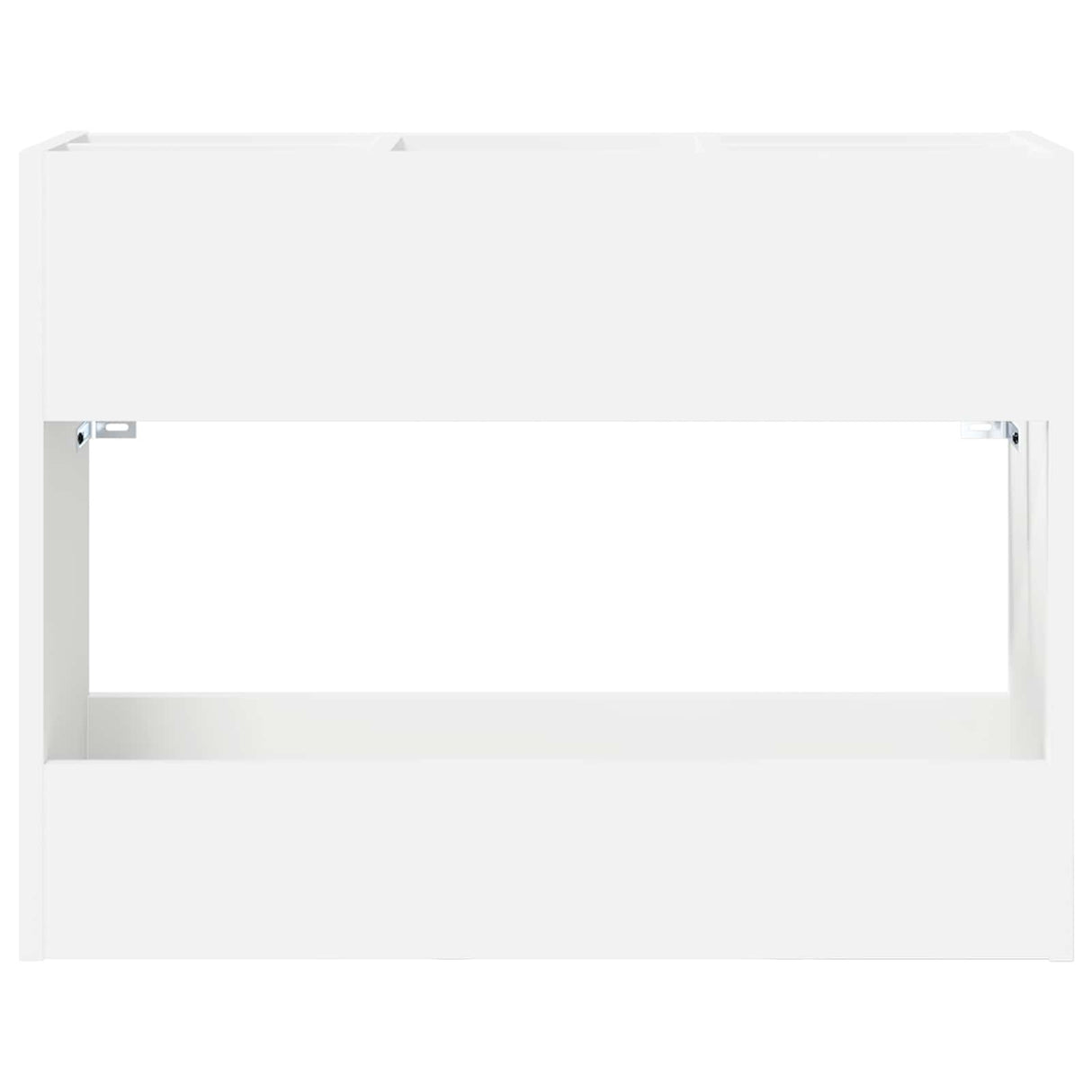 vidaXL Opslaghaak & Rek met opslag Wit 65 x 24 x 50 cm Bewerkt hout