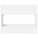vidaXL Opslaghaak & Rek met opslag Wit 65 x 24 x 50 cm Bewerkt hout