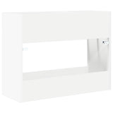 vidaXL Opslaghaak & Rek met opslag Wit 65 x 24 x 50 cm Bewerkt hout