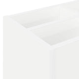 vidaXL Opslaghaak & Rek met opslag Wit 65 x 24 x 50 cm Bewerkt hout