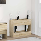 vidaXL Opslaghaak & Rek met opslag Wit 65 x 24 x 50 cm Bewerkt hout