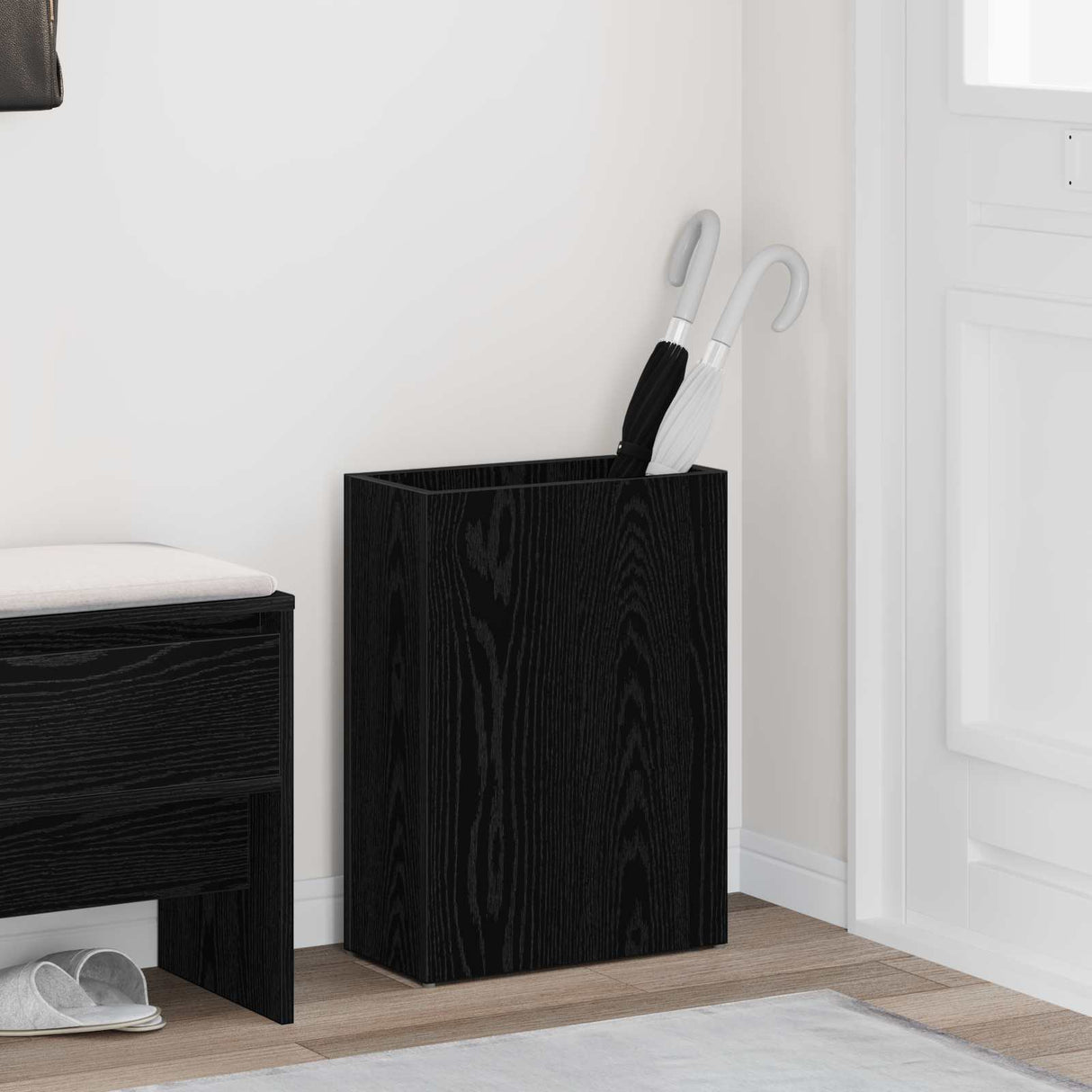 vidaXL Opslaghaak & Rek met opslag Wit 40 x 20 x 55,5 cm Bewerkt hout