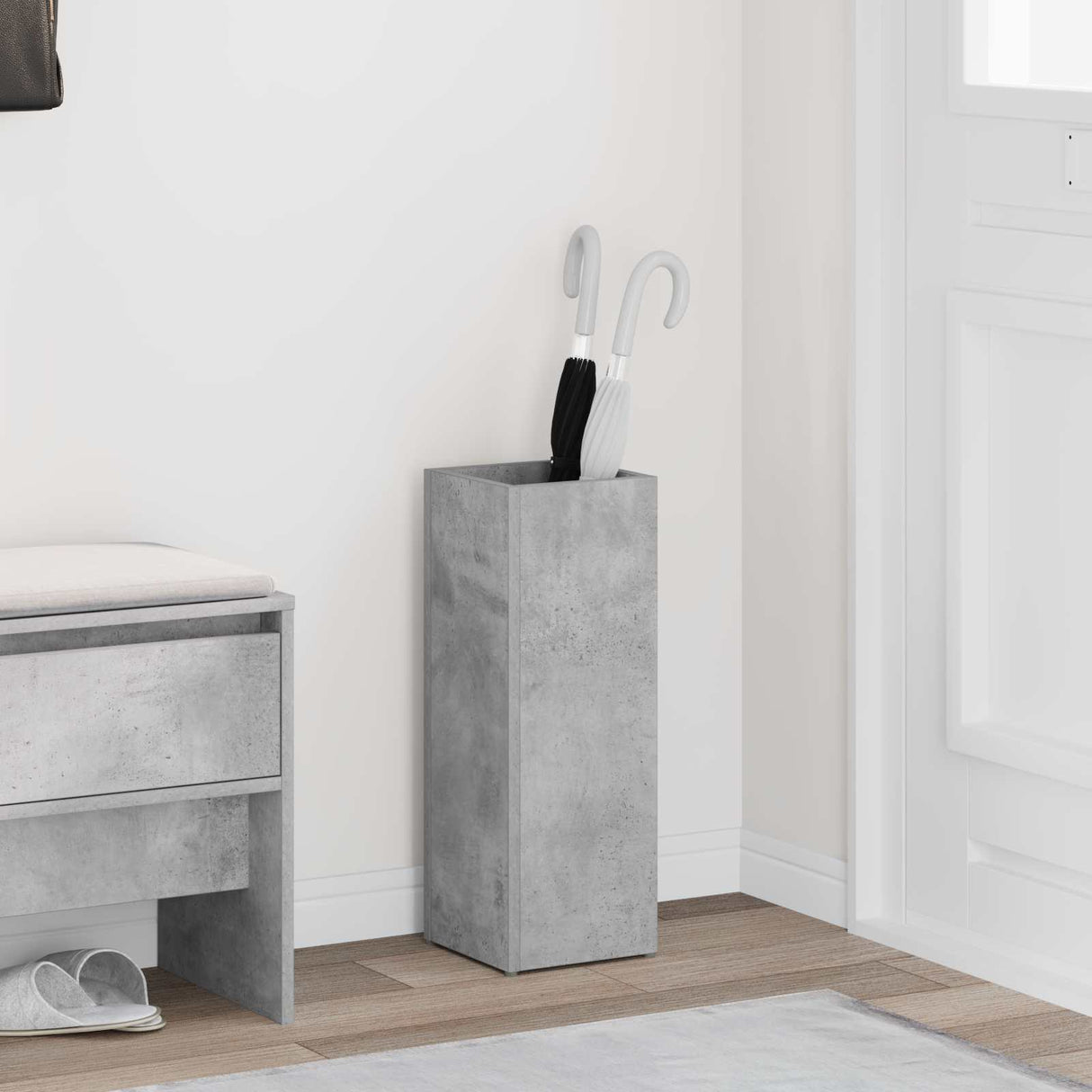 vidaXL Opslaghaak & Rek met opslag Wit 40 x 20 x 55,5 cm Bewerkt hout