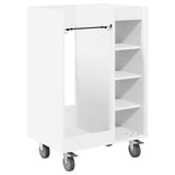 vidaXL Golfkast met wiel Effen Wit 65 x 45 x 98 cm